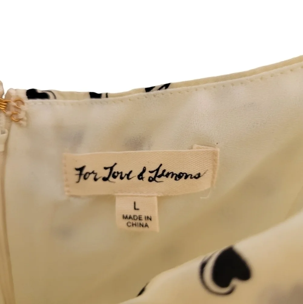 For Love and Lemons Sweetheart Mini Dress in Cream - Picture 10 of 12